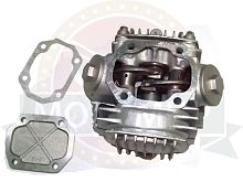 Головка цилиндра "Альфа, Zodiak" в сборе 52 мм (110 см3) (клапана, распр 28 зуб.., коромысло и т.д.)