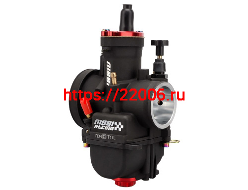 Карбюратор NIBBI Racing PWK34 (YJ), реком.двиг. 250-350 см3 (вход/выход 34 и 55 мм) фото 2