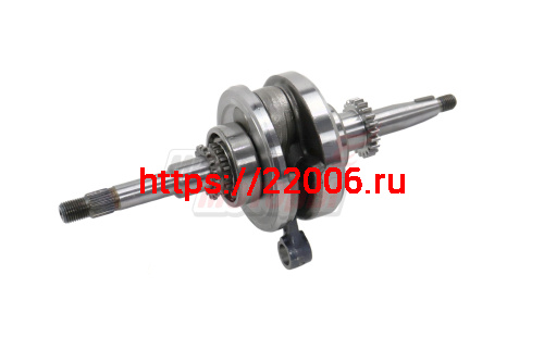 Коленвал 139QMB (GY6-50-80) (шестерня под маслонасос 22 зуба)