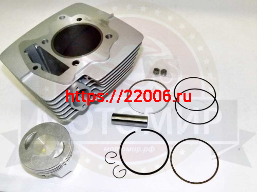 Цилиндр в сборе с поршнем CB200 см3 69 мм 169FMM (H103мм, h72мм, палец 17мм) Цилиндр в сборе с поршнем CB200 см3 69 мм 169FMM (H103мм, h72мм, палец 17мм)