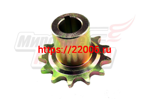 Звезда ведущая 12z мотобуксировщика "Буксирчик" (d=20мм, шаг 15,875, шпонка 5мм) цинк Звезда ведущая 12z мотобуксировщика "Буксирчик" (d=20мм, шаг 15,875, шпонка 5мм) цинк
