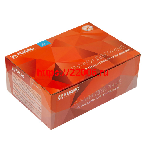 Ручка Fuaro (Фуаро) раздельная TOR XL (хром) CP-8 квадрат 8х150 мм (стяжки М4,30х60х40 мм) фото 2
