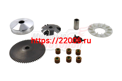 Вариатор перед. скутер 4х такт. 50QT-4,-10,-18 дв.139QMB (+полн.комплект муфта, шкив, крыльч. и т.д) Вариатор перед. скутер 4х такт. 50QT-4,-10,-18 дв.139QMB (+полн.комплект муфта, шкив, крыльч. и т.д)