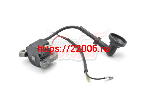 Зажигание в сборе мотокосы BC/GBC-033 (колпачок 90 град.) Зажигание в сборе мотокосы BC/GBC-033 (колпачок 90 град.)