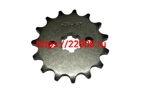 Звезда 15 зуб. (428) (d14-17, 2х30) цепи, ведущая Альфа, 1Р54FMI Шторм Звезда 15 зуб. (428) (d14-17, 2х30) цепи, ведущая Альфа, 1Р54FMI Шторм