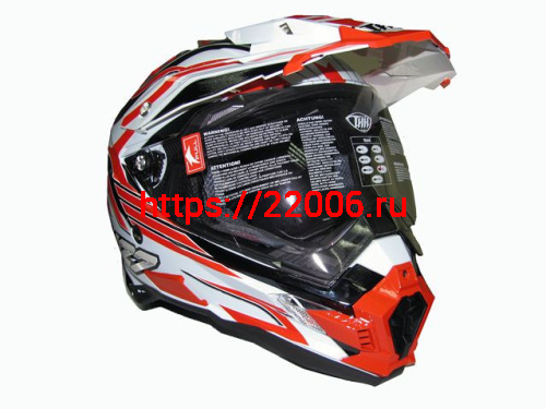 Мотошлем THH TX-27№1 white/red (XL) Мотошлем THH TX-27№1 white/red (XL)