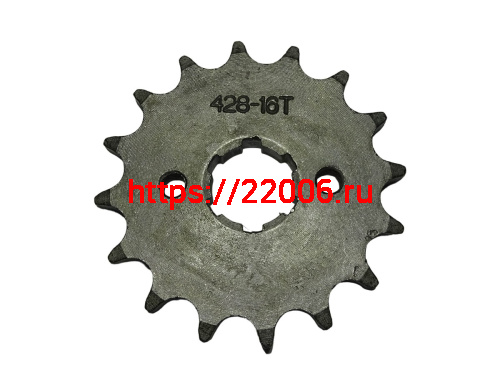 Звезда 16 зуб. (428) (d18-20; 2х34) цепи, ведущая CG/CB 125-250 Хантер, Симплер 157FMI,163FML,166FMM Звезда 16 зуб. (428) (d18-20; 2х34) цепи, ведущая CG/CB 125-250 Хантер, Симплер 157FMI,163FML,166FMM