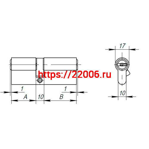 Цилиндровый Ajax (Аякс) механизм (AX200/70) AX2000Key70 (30+10+30) CP хром фото 3 Цилиндровый Ajax (Аякс) механизм (AX200/70) AX2000Key70 (30+10+30) CP хром фото 3
