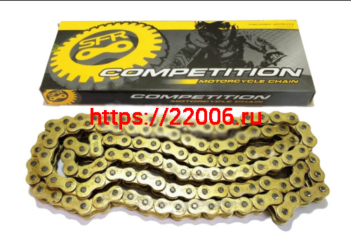 Цепь (428) SFR - 98 зв. приводная Альфа, Сигма, Monster, Futong , цветная коробочка (НАБОР) Цепь (428) SFR - 98 зв. приводная Альфа, Сигма, Monster, Futong , цветная коробочка (НАБОР)