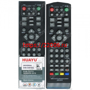 Пульт HUAYU DVB-T2 + TV version 2019 Пульт HUAYU DVB-T2 + TV version 2019