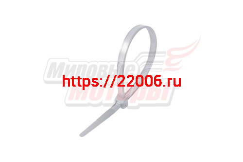 Хомут нейлоновый 3,6*200 мм белый (уп=100 шт.) Хомут нейлоновый 3,6*200 мм белый (уп=100 шт.)