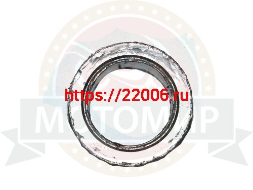 Прокладка глушителя (кольцо) D52мм d30мм (колено/глушитель) трицикл графит фото 2 Прокладка глушителя (кольцо) D52мм d30мм (колено/глушитель) трицикл графит фото 2
