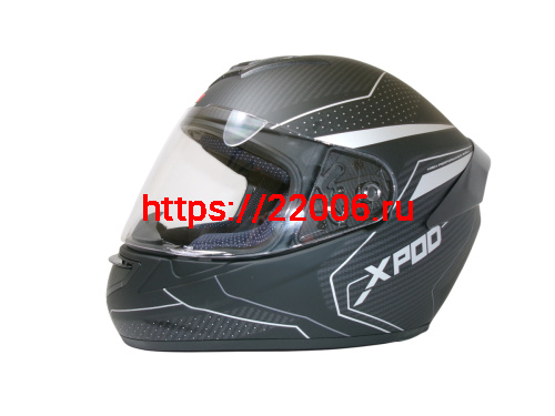 Шлем TVS RACING (Индия) XPOD DULL BLACK SILVER размер L фото 2 Шлем TVS RACING (Индия) XPOD DULL BLACK SILVER размер L фото 2