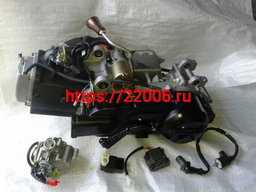 Двигатель 150см3 157QMJ ATV150 4Т (реверс, стартер кикст/электро, карб., кат.заж.,CDI, реле) Двигатель 150см3 157QMJ ATV150 4Т (реверс, стартер кикст/электро, карб., кат.заж.,CDI, реле)