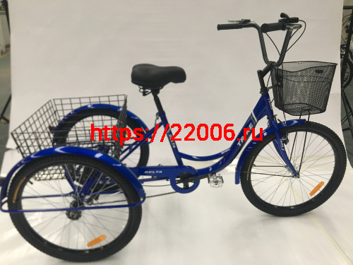 Велосипед 24" 3-х колесный грузовой DELTA TRIKE (+корзина)  (см. ЗИП) фото 2