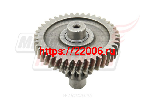 Вал редуктора промежуточный с шестерней 4T 152QMI, 157QMJ 125/150сс фото 2 Вал редуктора промежуточный с шестерней 4T 152QMI, 157QMJ 125/150сс фото 2