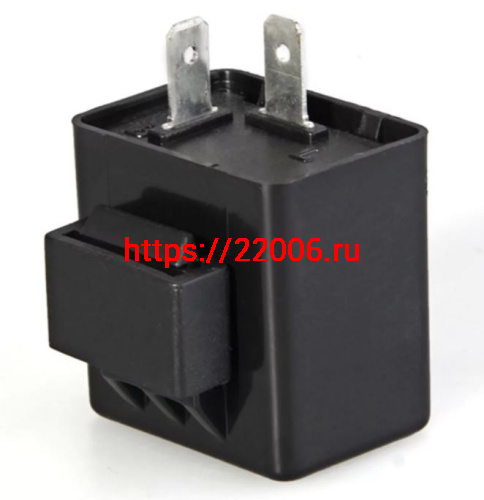 Реле поворотов с сигналом 2-х контактное мопед Дельта, Альфа, Орион квадратное ТММР Реле поворотов с сигналом 2-х контактное мопед Дельта, Альфа, Орион квадратное ТММР