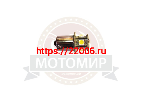 Лампа светодиодная (LED) 12V T15 (ВА15S) 5SMD G18 1156 1-конт, белая фото 2 Лампа светодиодная (LED) 12V T15 (ВА15S) 5SMD G18 1156 1-конт, белая фото 2