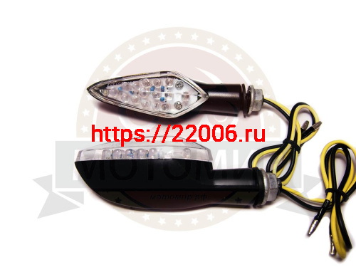 Боковой фонарь (LED) Мини 003 металл Черн (ромбик, средний размер) Боковой фонарь (LED) Мини 003 металл Черн (ромбик, средний размер)