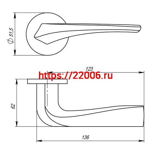 Ручка Armadillo (Армадилло) раздельная R.URS52.FLAME (FLAME URS) BL-26 черный фото 4 Ручка Armadillo (Армадилло) раздельная R.URS52.FLAME (FLAME URS) BL-26 черный фото 4