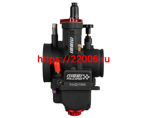 Карбюратор NIBBI Racing PWK34 (YJ), реком.двиг. 250-350 см3 (вход/выход 34 и 55 мм) фото 4