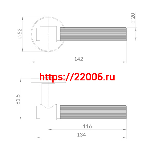 Ручка Punto (Пунто) раздельная R.EST.R52.SHELL BL-24 черный фото 2 Ручка Punto (Пунто) раздельная R.EST.R52.SHELL BL-24 черный фото 2
