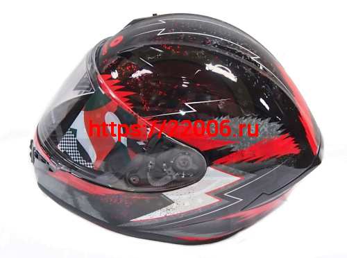 Шлем интеграл SHIRO SH-870 FLASH, цвет BLACK_RED, размер XL фото 2 Шлем интеграл SHIRO SH-870 FLASH, цвет BLACK_RED, размер XL фото 2
