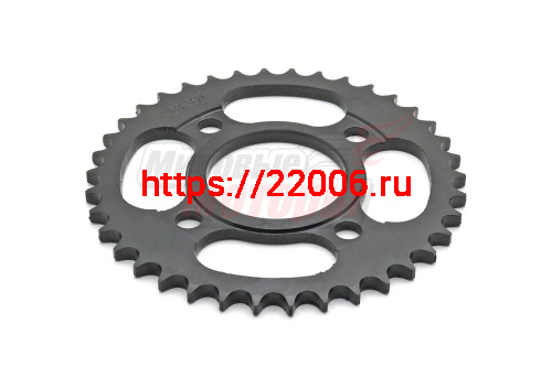 Звезда ведомая 38z (428) CG125-250, CB125-250 (GR250) (4х63, D58) Звезда ведомая 38z (428) CG125-250, CB125-250 (GR250) (4х63, D58)