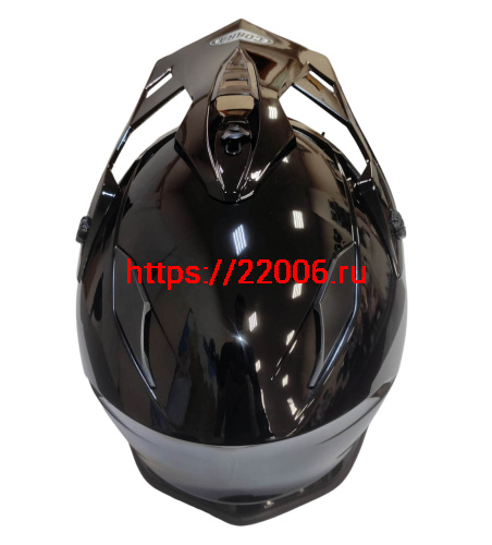 Шлем кроссовый со стеклом COBRA EC H331, белый, черный, черный-лайм, резмер XXL фото 4