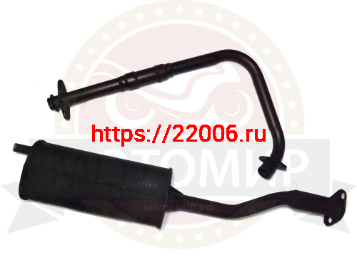 Глушитель трицикл Аякс2 + колено (не разборная рама) Глушитель трицикл Аякс2 + колено (не разборная рама)