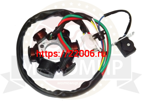 Зажигание Honda Tact 09/16/24/30/31 голое (без маховика) (статор 5+1 катушек) (НАБОР) Зажигание Honda Tact 09/16/24/30/31 голое (без маховика) (статор 5+1 катушек) (НАБОР)