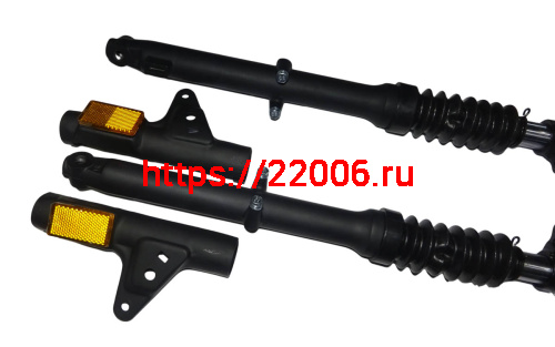 Вилка телескопическая передняя  TRICKLER 2 в сборе (барабанный тормоз) фото 2