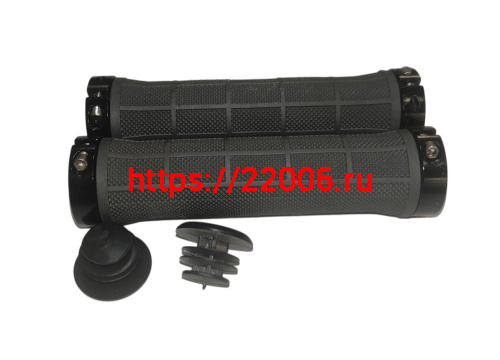 Грипсы для велосипеда 130мм, нейлоновые накладки, серые фото 3