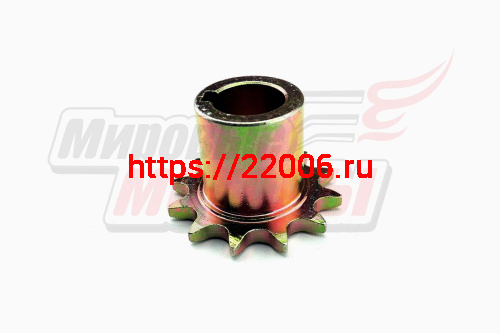 Звезда ведущая 12z мотобуксировщика "Север" (d=25мм, шаг 15,875, шпонка 8мм) цинк Звезда ведущая 12z мотобуксировщика "Север" (d=25мм, шаг 15,875, шпонка 8мм) цинк