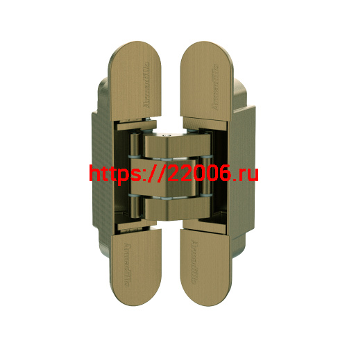 Петля Armadillo (Армадилло) скрытой установки U3D3000.VPG AB бронза TECH