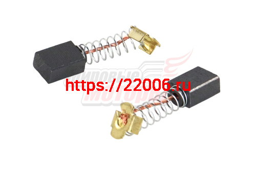 Щетки (№568) Интерскол (5*8*10) МП-100,Пружина,пятак уши Щетки (№568) Интерскол (5*8*10) МП-100,Пружина,пятак уши