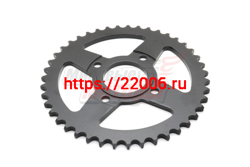 Звезда ведомая 43z (530) CG125-250, CB125-250; TTR250a (4x63, D58) Звезда ведомая 43z (530) CG125-250, CB125-250; TTR250a (4x63, D58)