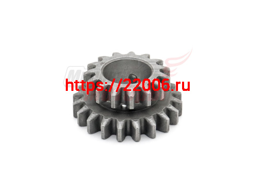 Шестерня вала заднего хода КПП (двойная) 15/20 зубов SR1Z-135Е Шестерня вала заднего хода КПП (двойная) 15/20 зубов SR1Z-135Е