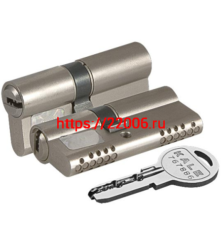 Цилиндровый Kale kilit (Кале килит) механизм 164 OBS SNE/70 (30+10+30) mm никель 5 кл. new фото 3