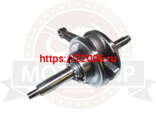 Коленвал Zodiak 90/110 152FMH (Delta, Альфа 110 сс)  палец13мм., в сборе с подш. и звездой ГРМ фото 2