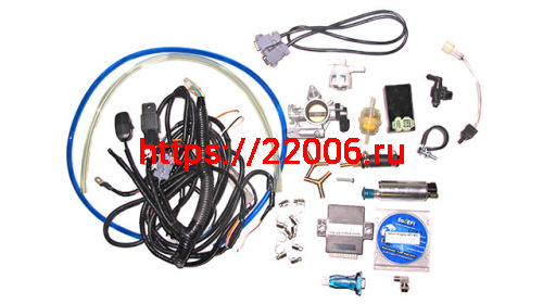 Инжектор для мопеда с двигателем 152FMH С-110 d-28 мм впускной открытый тип (комплект для установки) Инжектор для мопеда с двигателем 152FMH С-110 d-28 мм впускной открытый тип (комплект для установки)