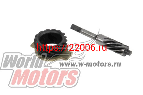 Шестерня привода спидометра с червяком Gy6-50/ Dio 50 (диск тормоз) Шестерня привода спидометра с червяком Gy6-50/ Dio 50 (диск тормоз)