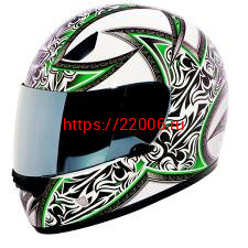 Мотошлем THH TS-38 №4 white/green (L) Мотошлем THH TS-38 №4 white/green (L)