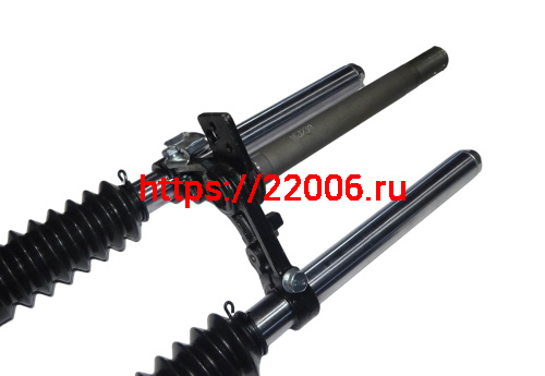 Вилка телескопическая передняя  TRICKLER 2 в сборе (барабанный тормоз) фото 3