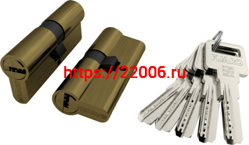 Цилиндровый Fuaro (Фуаро) механизм R6000Key60(25+10+25) AB бронза 5Key Цилиндровый Fuaro (Фуаро) механизм R6000Key60(25+10+25) AB бронза 5Key