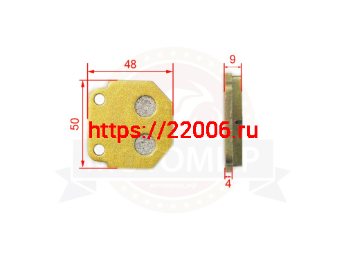 Колодки тормозные дисковые 38AK Колодки тормозные дисковые 38AK