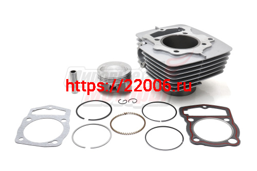 Цилиндро-поршневая группа в сборе 169FMM (198сс) D69 h103mm p17mm (CB200) Цилиндро-поршневая группа в сборе 169FMM (198сс) D69 h103mm p17mm (CB200)