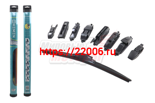 Щётка стеклоочистителя бескаркасная Sport-Design HEMEN 410 мм + 8 адаптеров (HBL410) Щётка стеклоочистителя бескаркасная Sport-Design HEMEN 410 мм + 8 адаптеров (HBL410)