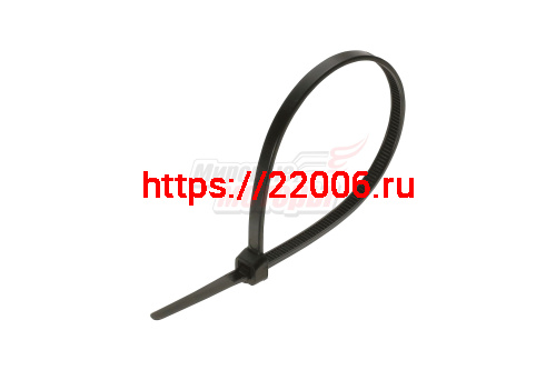 Хомут нейлоновый 3,6*400 мм черный (уп=100 шт.) Хомут нейлоновый 3,6*400 мм черный (уп=100 шт.)