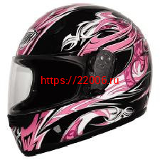Мотошлем THH TS-38 №3 black/pink (L) Мотошлем THH TS-38 №3 black/pink (L)